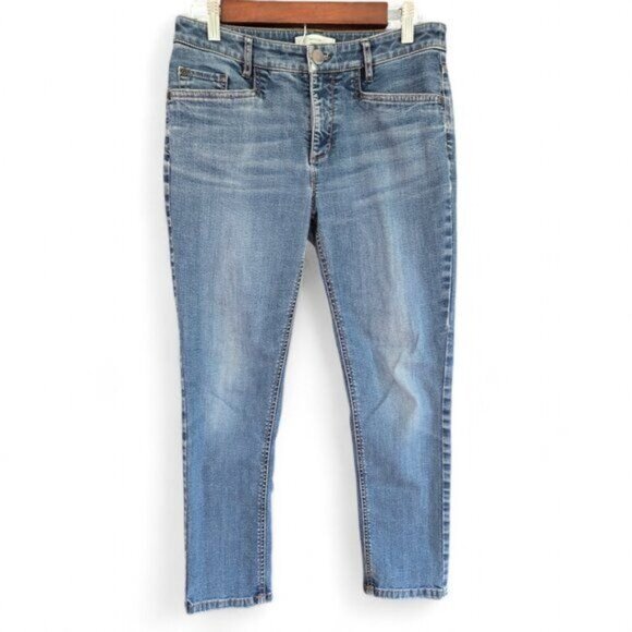 J.Jill Denim - J.Jill Denim Smooth Fit Slim Ankle Jeans Petite Size 6 Blue Wash Cotton Blend